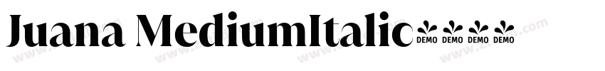 Juana MediumItalic字体转换